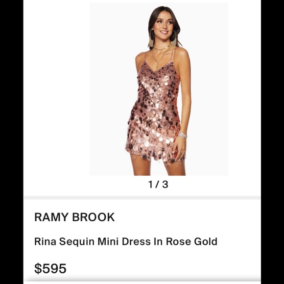 3X “HOST PICK” Ramy Brook Sequin Mini Dress - Picture 2 of 15
